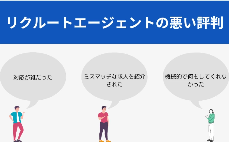 リクルートエージェントの悪い評判・口コミ