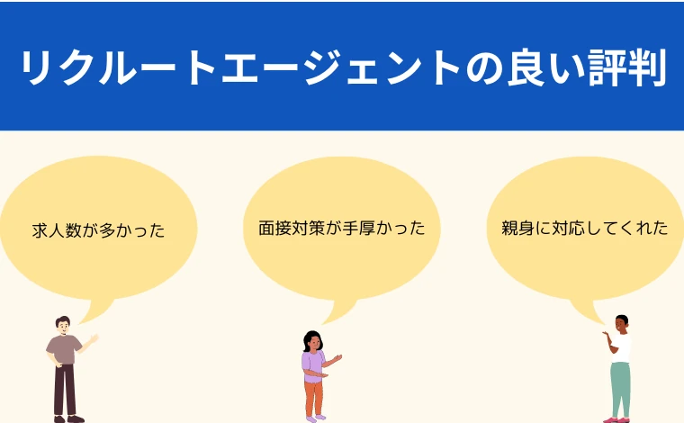 リクルートエージェントの良い評判・口コミ