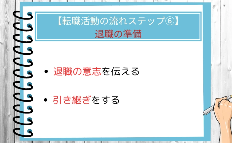 【転職活動の流れステップ⑥】退職の準備