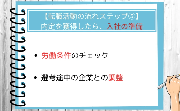 【転職活動の流れステップ⑤】内定を獲得したら、入社の準備をする